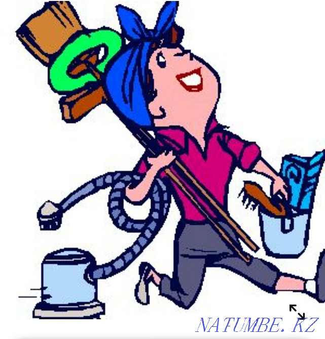 Пәтерлерді, кеңселерді және басқа да ірі нысандарды тазалау қызметтері!  Астана - изображение 1