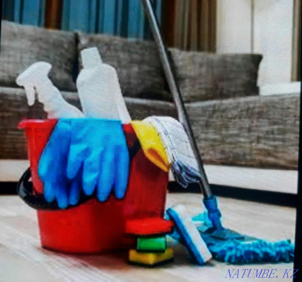 ?й жинаймыз уборка домов помещение квартиры Шымкент - изображение 2