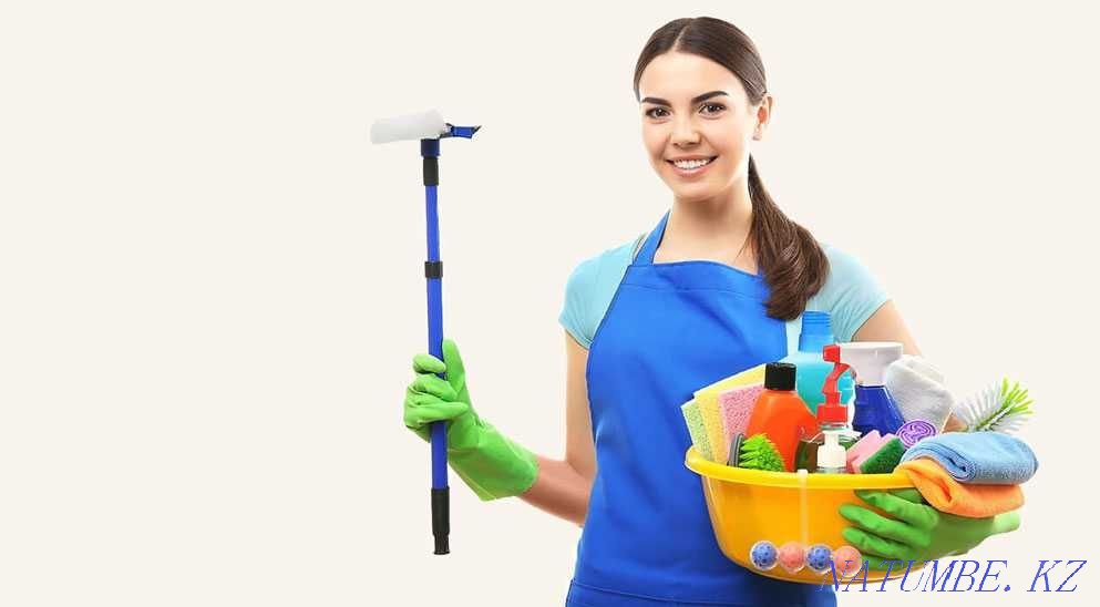 Cleaning of apartments. Domov. Offices. Cleaning. Window washing. Almaty - photo 5