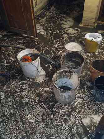 Уборка после затопа  Қарағанды