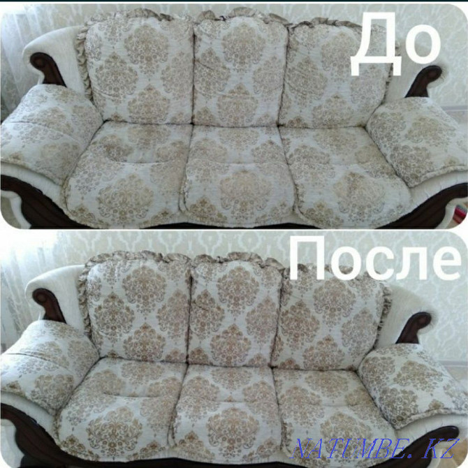 Cleaning of upholstered furniture and carpets, with departure to the house. Kostanay - photo 3