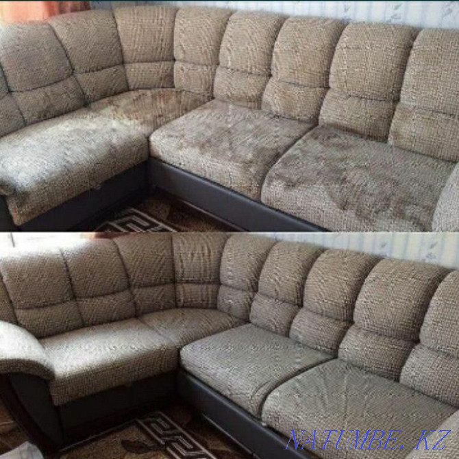 Cleaning of upholstered furniture and carpets, with departure to the house. Kostanay - photo 1