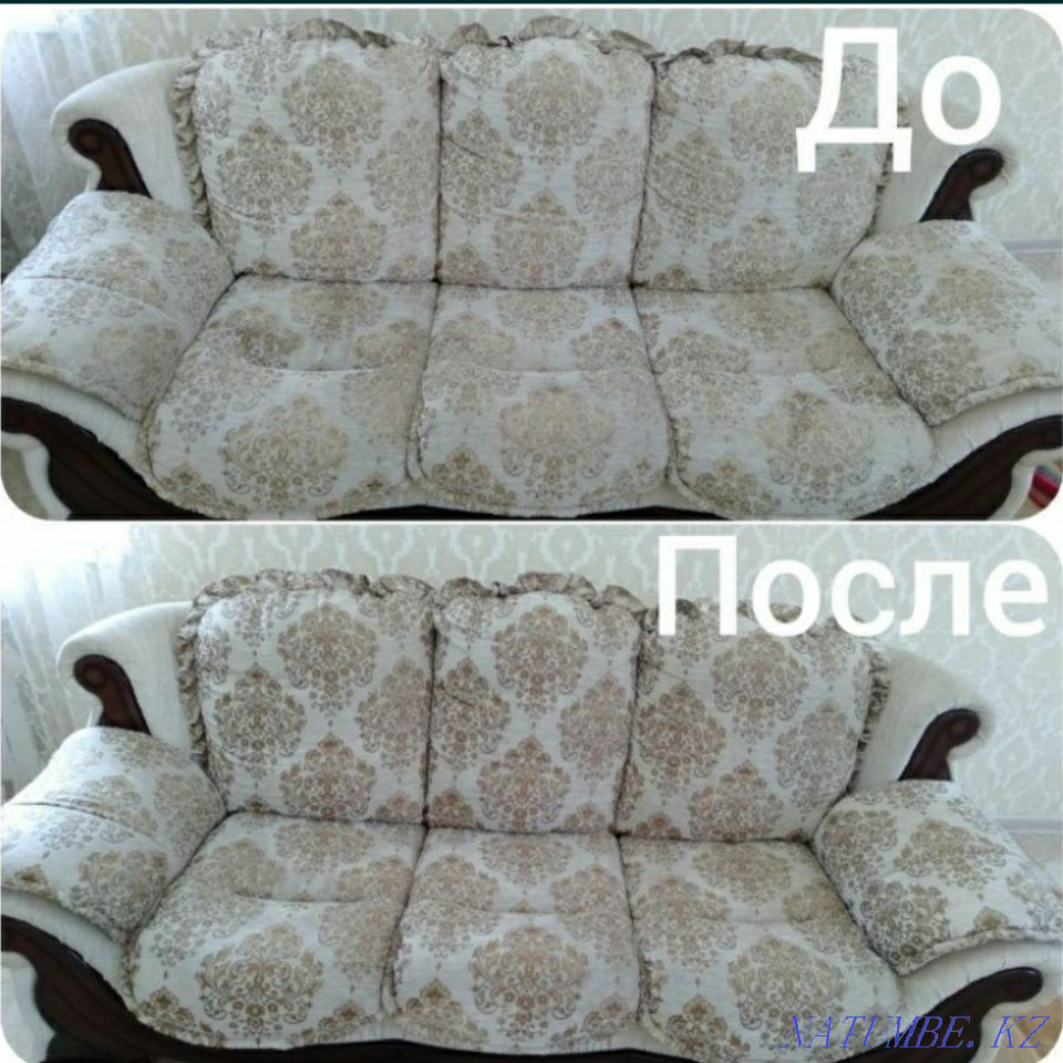 Cleaning of upholstered furniture and carpets, with departure to the house. Kostanay - photo 3