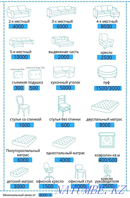 Выездная Химчистка мягкой мебели  - изображение 1