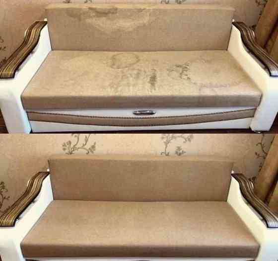 Глубокая химчистка диванов чистка дивана стульев матрасов кресло 2500  Алматы