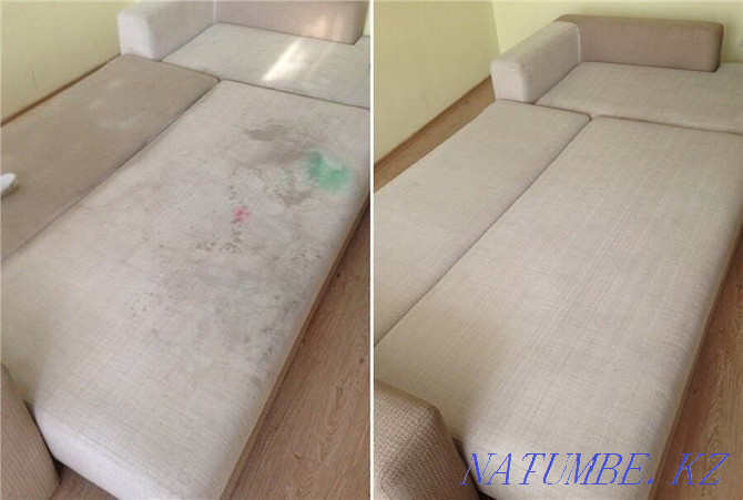 Deep dry cleaning of sofas cleaning of sofa chairs mattresses armchair 2500 Almaty - photo 6