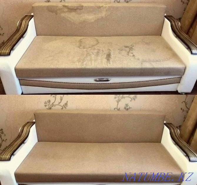 Deep dry cleaning of sofas cleaning of sofa chairs mattresses armchair 2500 Almaty - photo 3