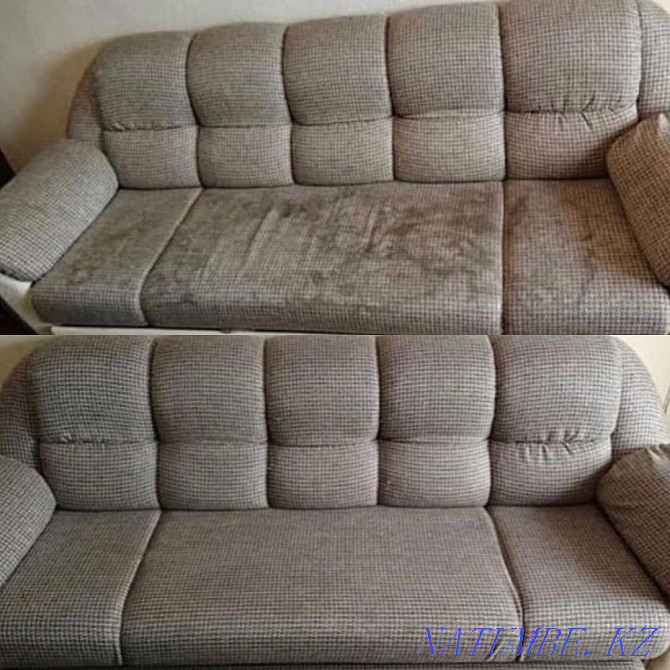 Deep dry cleaning of sofas cleaning of sofa chairs mattresses armchair 2500 Almaty - photo 5