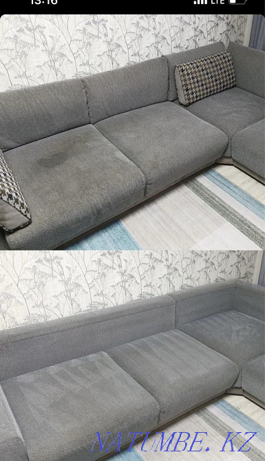 Жұмсақ жиһаздың барлық түрлерін кәсіби химиялық тазалау. Диванды құрғақ тазалау  Алматы - изображение 8