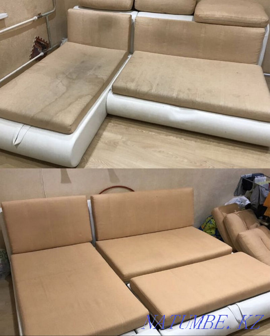 Жұмсақ жиһаздың барлық түрлерін кәсіби химиялық тазалау. Диванды құрғақ тазалау  Алматы - изображение 3