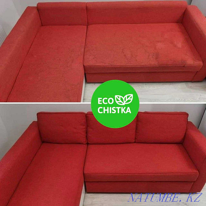 Dry cleaning of upholstered furniture sofa armchair chairs mattress ottoman Shymkent - photo 2