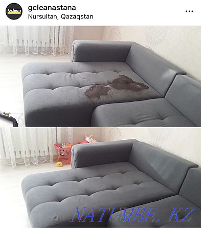 Dry cleaning of the sofa at home. Cleaning sofas mattresses carpets Astana - photo 2
