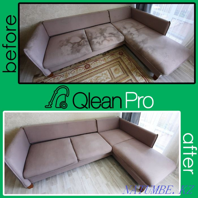 Professional dry cleaning of upholstered furniture / carpets QleanPRO Karagandy - photo 2