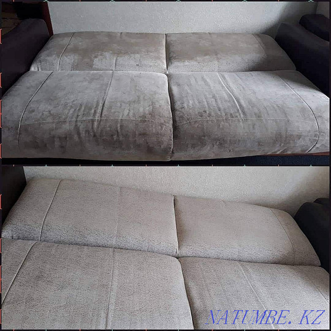 Dry cleaning of upholstered furniture and carpets, dry cleaning with a steam generator, dry fog Kostanay - photo 6
