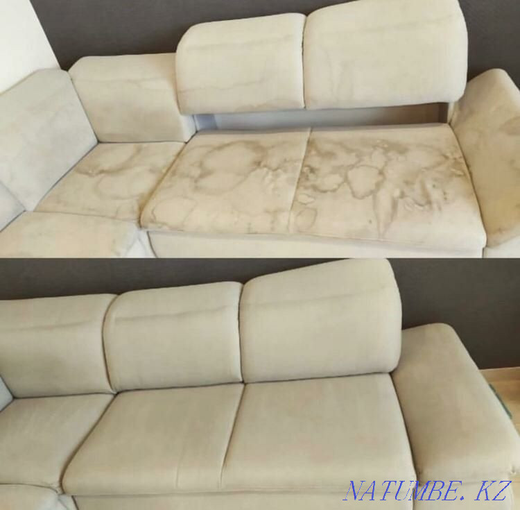 Dry Cleaning of Upholstered Furniture additional cleaning with a steam generator Almaty - photo 4