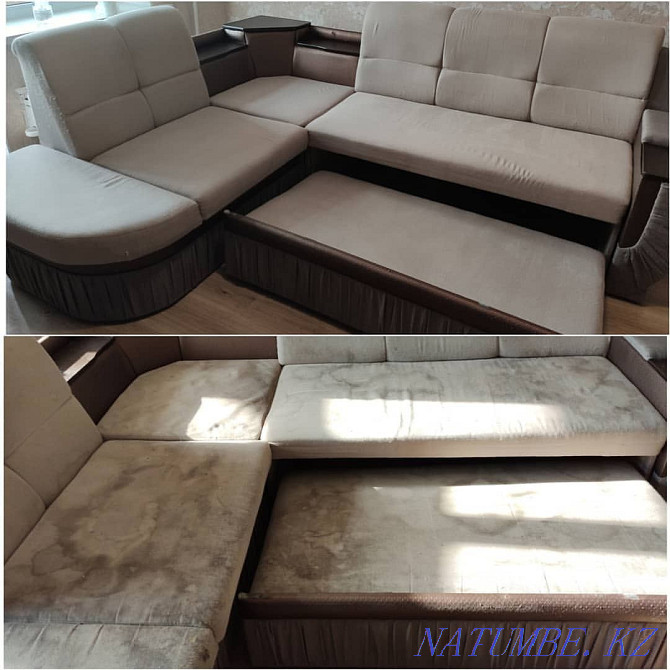 Dry cleaning of the sofa, at an affordable price. Bonus sofa disinfection Almaty - photo 2