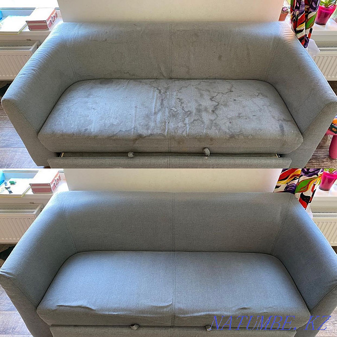 Dry cleaning of the sofa, at an affordable price. Bonus sofa disinfection Almaty - photo 4
