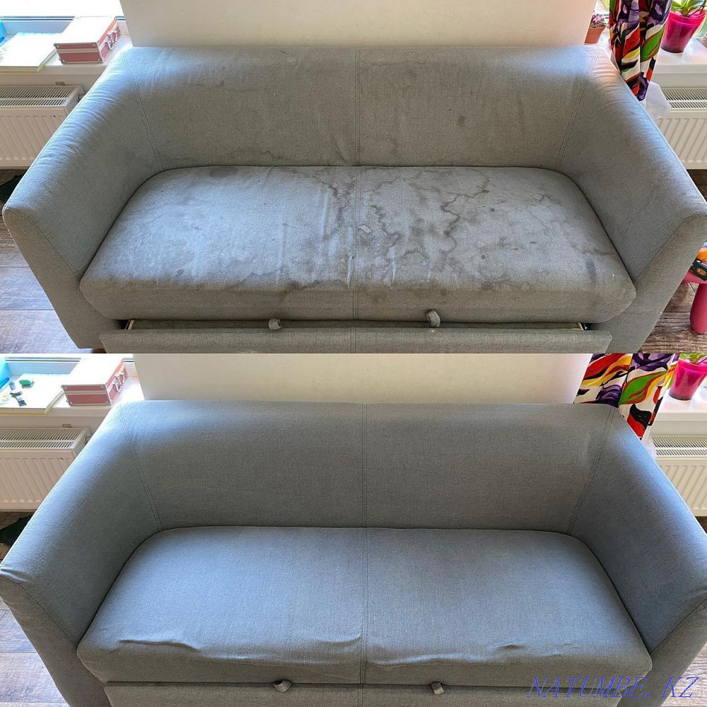 Қолжетімді бағада диванды химиялық тазалау. Бонус диванды дезинфекциялау  Алматы - изображение 4