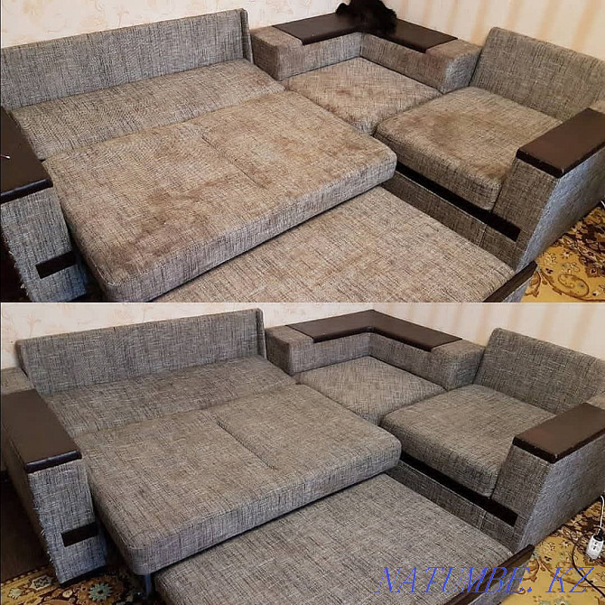 Dry cleaning of furniture, elimination of odors, removal of the most eaten stains Almaty - photo 6