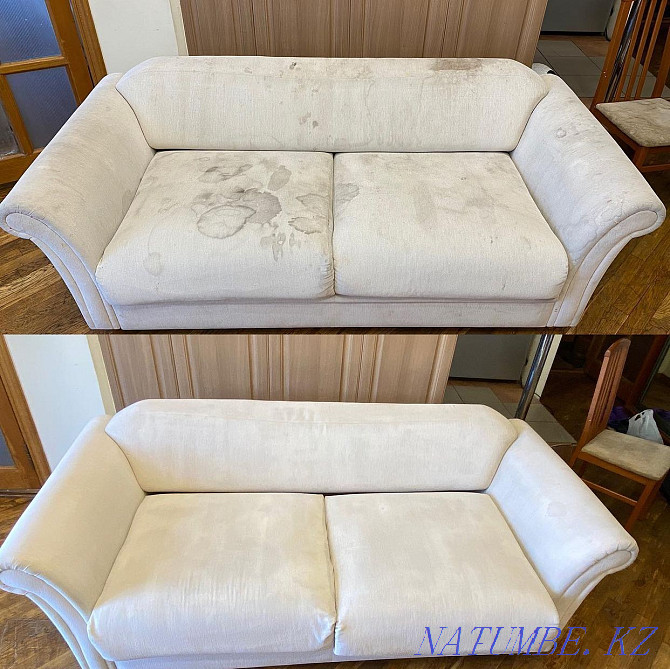 Dry cleaning of furniture, elimination of odors, removal of the most eaten stains Almaty - photo 1