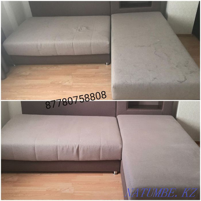 Dry cleaning of upholstered furniture, carpets, mattresses, sofas, sofas, armchairs Astana - photo 5