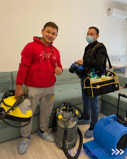 Dry cleaning of upholstered furniture sofa mattress chairs carpet washing tazalau Shymkent - photo 1