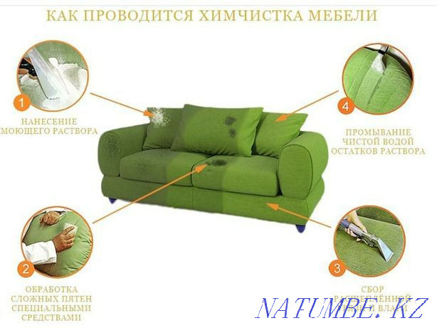 Dry cleaning of upholstered furniture at home Taraz - photo 5