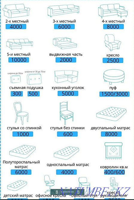 Dry cleaning of upholstered furniture Shymkent - photo 5