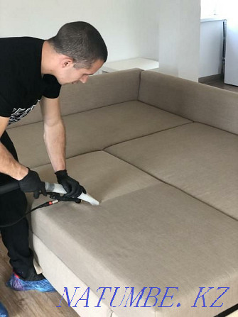 Sofa cleaning. Professional ECO cleaning of upholstered furniture Almaty - photo 3
