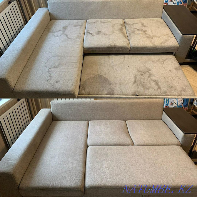 Sofa cleaning. Professional ECO cleaning of upholstered furniture Almaty - photo 1