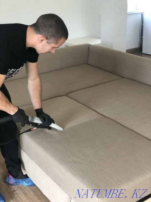 Sofa cleaning. Professional ECO cleaning of upholstered furniture Almaty - photo 3