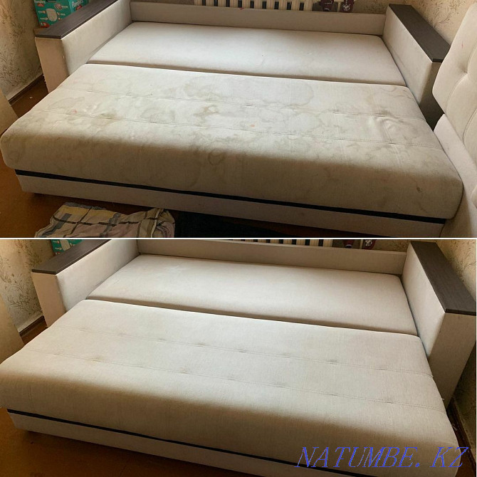 Sofa cleaning. Professional Dry Cleaner, Cleanliness Guaranteed Almaty - photo 4