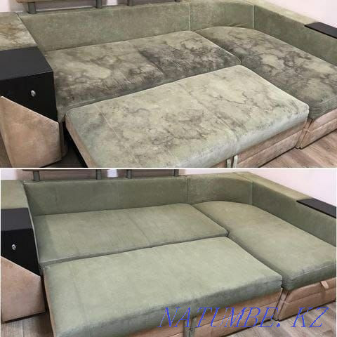 Sofa cleaning. Professional Dry Cleaner, Cleanliness Guaranteed Almaty - photo 1