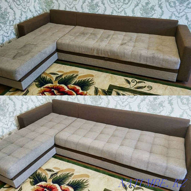 Sofa cleaning. Professional Dry Cleaner, Cleanliness Guaranteed Almaty - photo 6