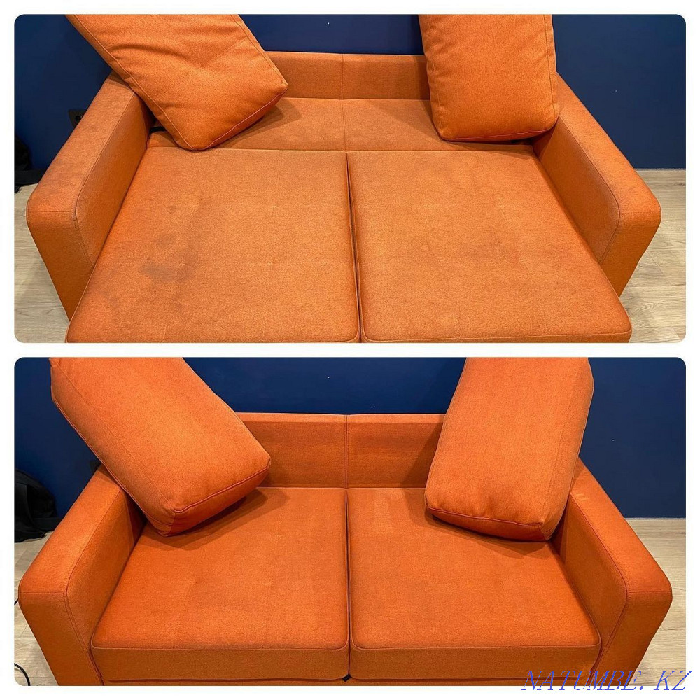 Жұмсақ жиһазды, дивандық матрацты химиялық тазалау, иіс пен дақтарды кетіру.  Алматы - изображение 2