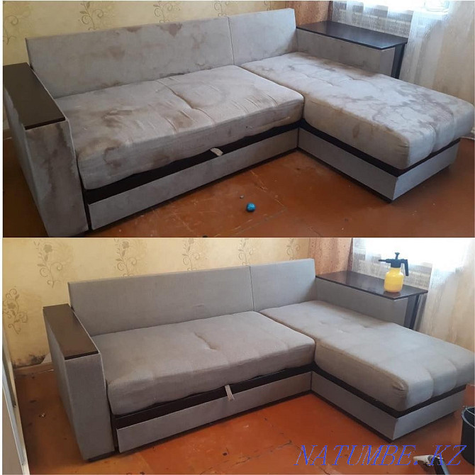 Dry cleaning cleaning of sofas and sofa mattresses Disinfection Free Almaty - photo 5