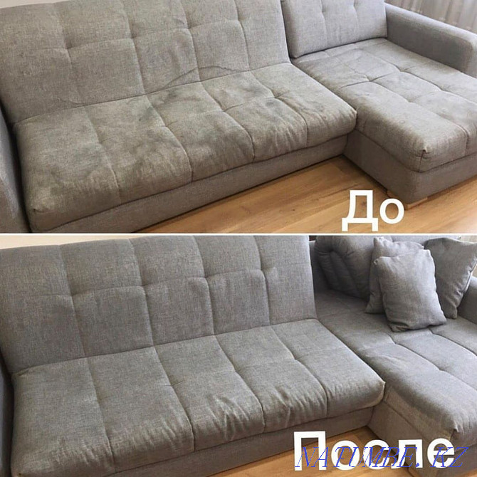 Dry cleaning cleaning of sofas and sofa mattresses Disinfection Free Almaty - photo 6