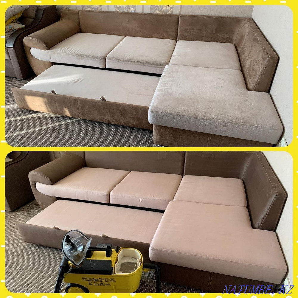 Диванды химиялық тазалау.шебердің тез кетуі  Алматы - изображение 2