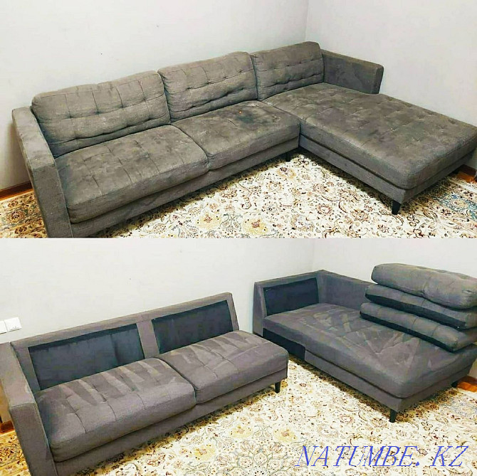 Dry cleaning of soft furniture. Steam treatment free of charge Almaty - photo 2