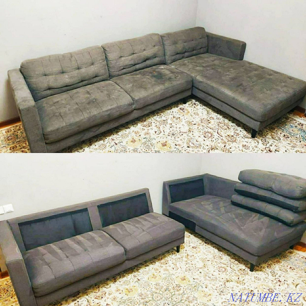 Жұмсақ жиһазды химиялық тазалау. Бумен өңдеу тегін  Алматы - изображение 2