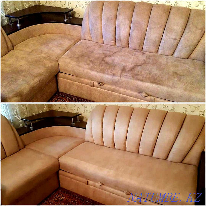 Sofa dry cleaning, European technology. Hypoallergenic chemistry Almaty - photo 4