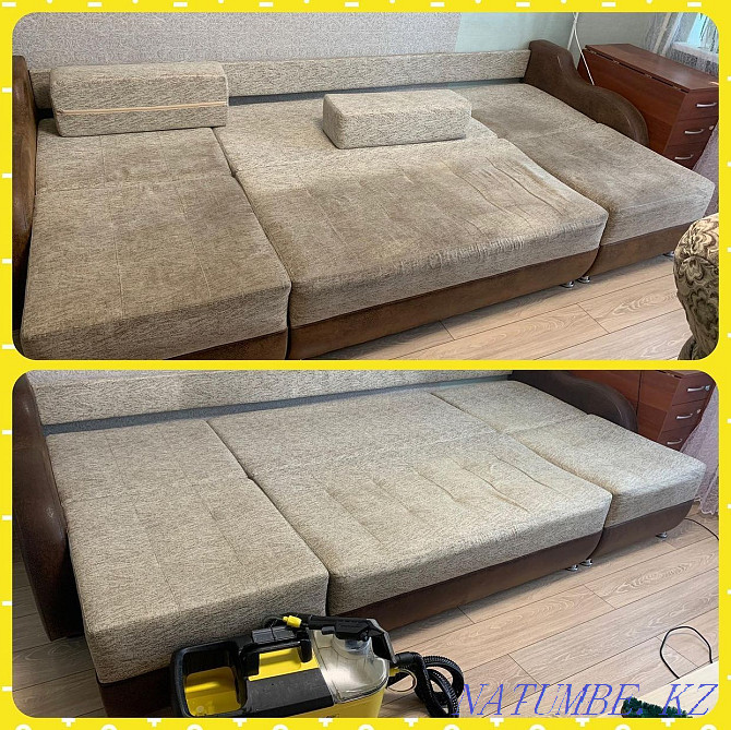 Dry cleaning of upholstered furniture, Reduced prices as much as possible Almaty - photo 4