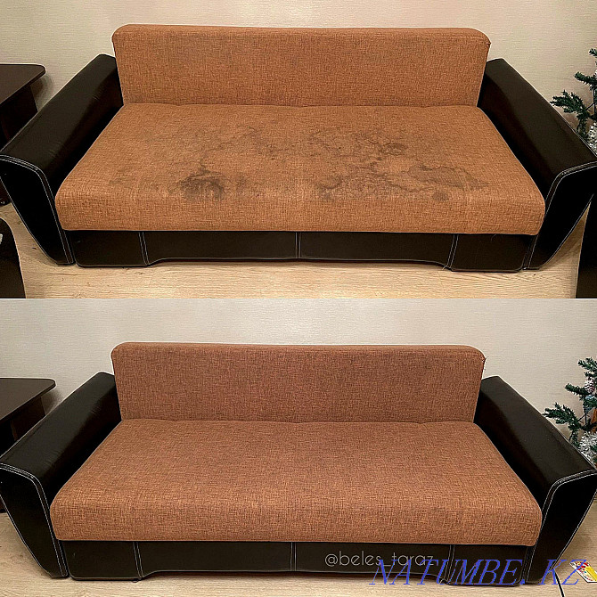 Химчистка мягкой мебели (стулья матрацы диваны т.п) с выездом на дом Тараз - изображение 3