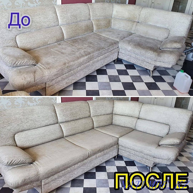 Dry cleaning of sofas chairs cleaning of sofa mattresses by a specialist Almaty - photo 7