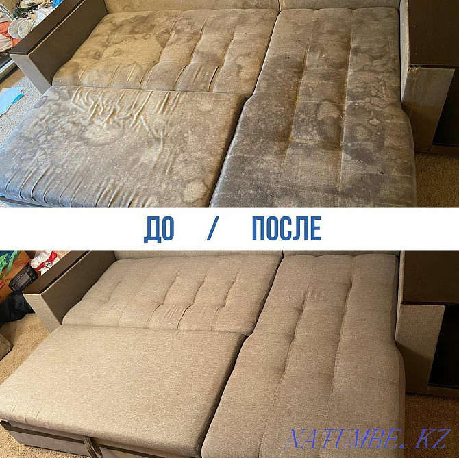 Dry cleaning of upholstered furniture. We work for quality Almaty - photo 4