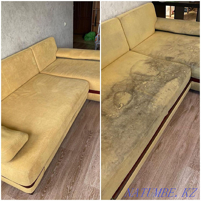 Dry cleaning of the sofa at an affordable price, 100% cleanliness guarantee Almaty - photo 1