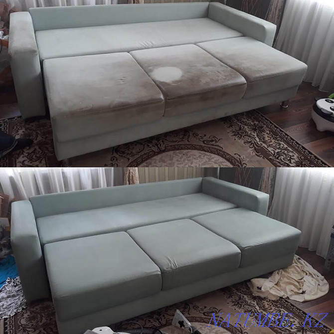 Dry cleaning of sofas, mattresses, chairs, sofas, chairs, on-site specialist Almaty - photo 3
