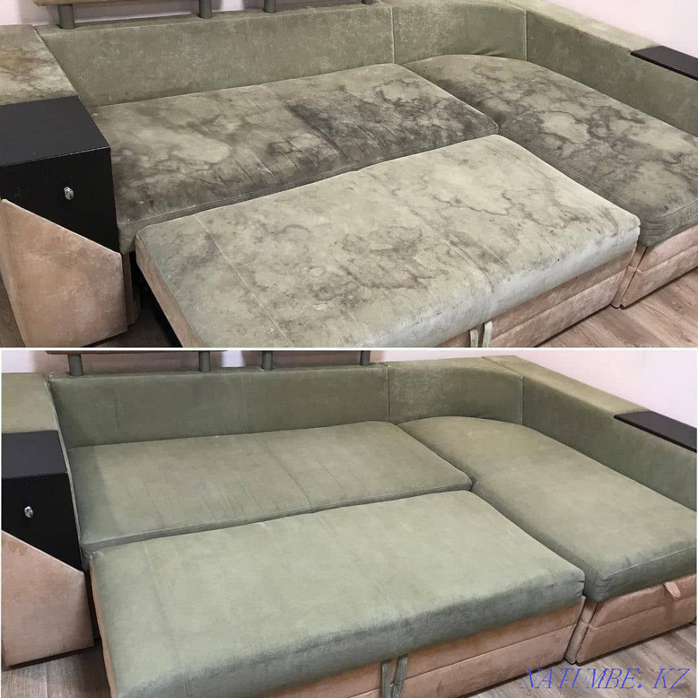 Dry cleaning of furniture sofas chairs sofa mattresses chair at home Almaty Almaty - photo 7