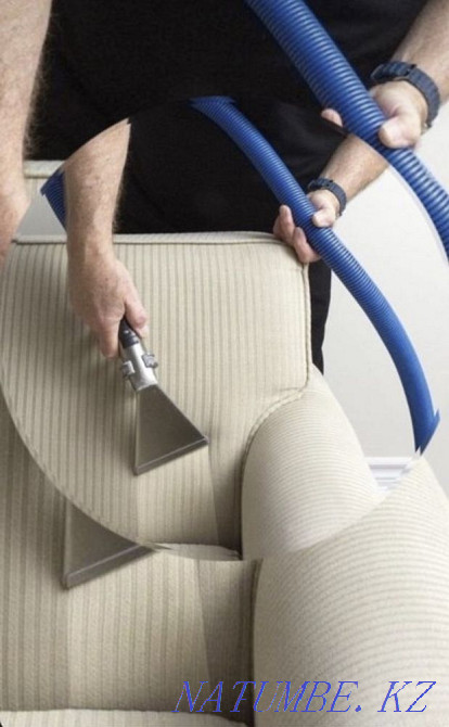 Dry cleaning of upholstered furniture Dry cleaning of mattresses Dry cleaning of sofa chairs Almaty - photo 1