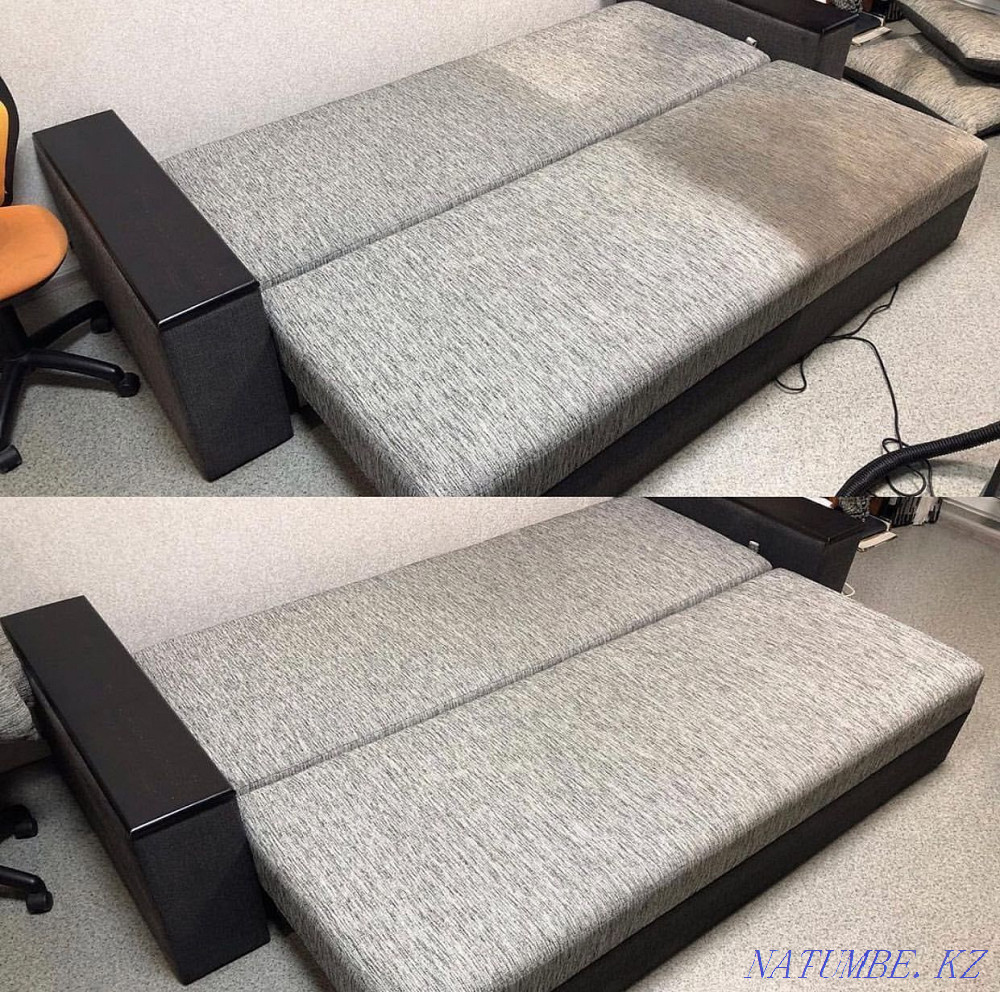 Дивандарды химиялық тазалау, бонус ретінде дезинфекциялау! Экологиялық құрғақ тазалау  Алматы - изображение 5